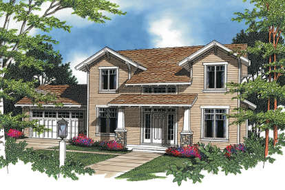 Craftsman House Plan #2559-00254 Elevation Photo