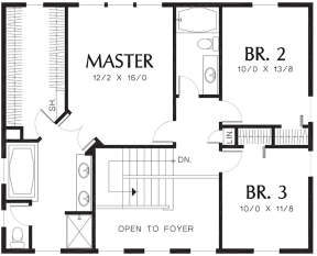 Second Floor for House Plan #2559-00255