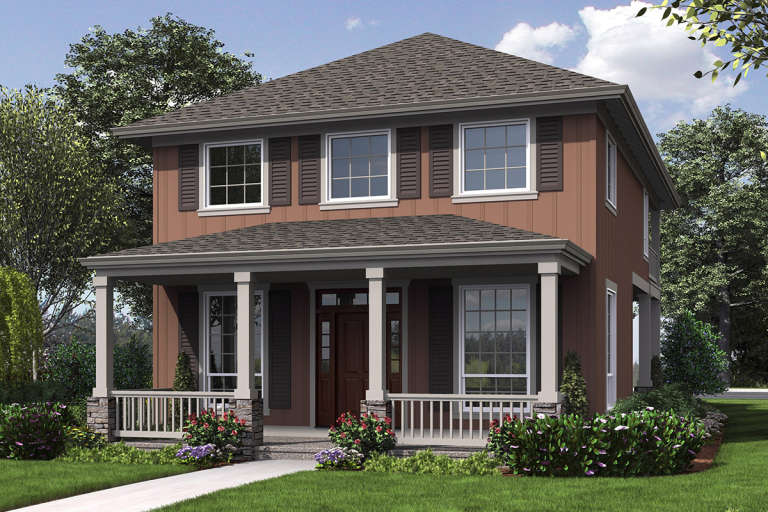 House Plan House Plan #12033 Front Elevation 