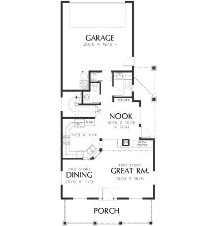 Main Floor  for House Plan #2559-00256