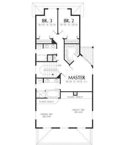 Second Floor for House Plan #2559-00256