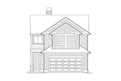 Craftsman House Plan #2559-00257 Elevation Photo