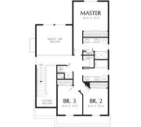 Second Floor for House Plan #2559-00258