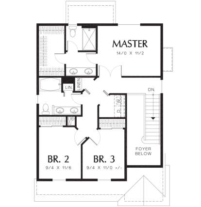 Second Floor for House Plan #2559-00259