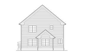 Narrow Lot House Plan #2559-00260 Elevation Photo