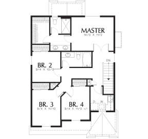 Second Floor for House Plan #2559-00260