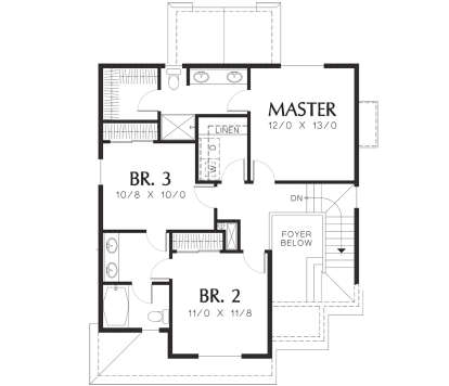 Second Floor for House Plan #2559-00262