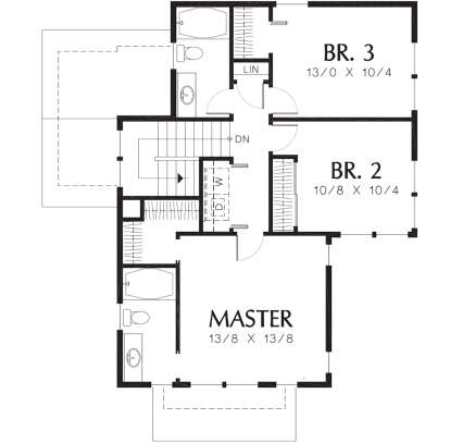 Second Floor for House Plan #2559-00266