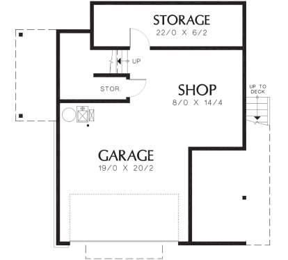 Drive Under Garage for House Plan #2559-00266