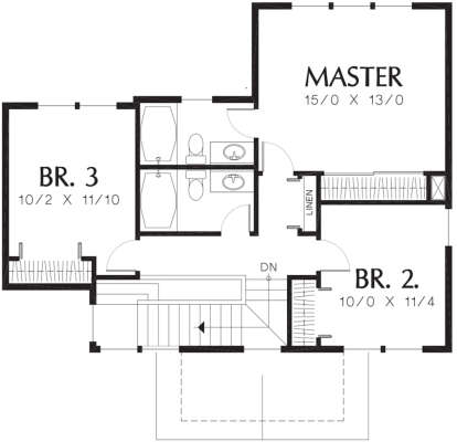 Second Floor for House Plan #2559-00267