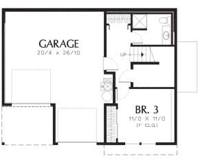 Drive Under Garage for House Plan #2559-00269