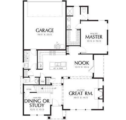 Main Floor  for House Plan #2559-00270