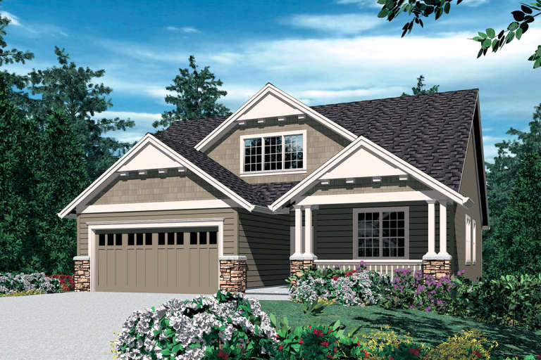House Plan House Plan #12049 Front Elevation 