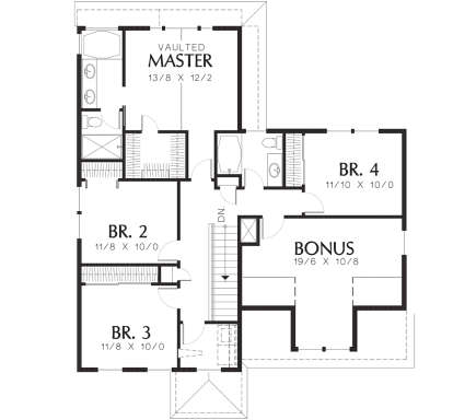 Second Floor for House Plan #2559-00273