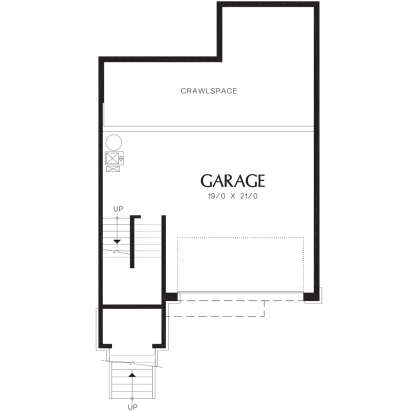 Drive Under Garage for House Plan #2559-00279
