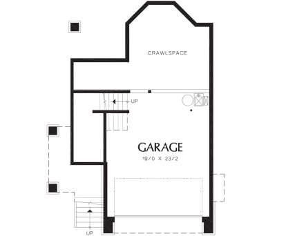 Drive Under Garage for House Plan #2559-00281