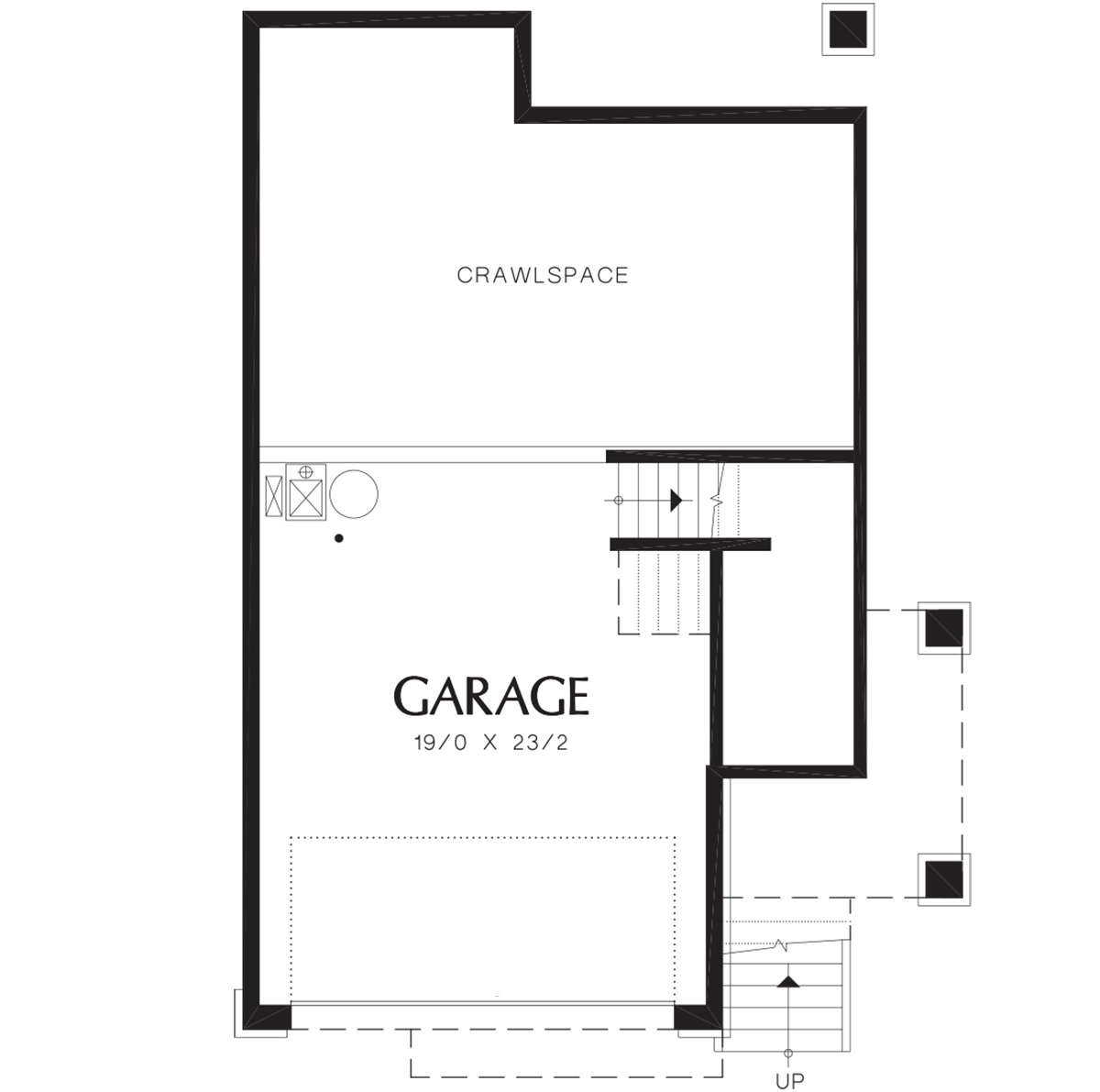 Drive Under Garage for House Plan #2559-00282