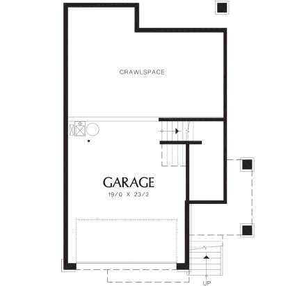 Drive Under Garage for House Plan #2559-00282