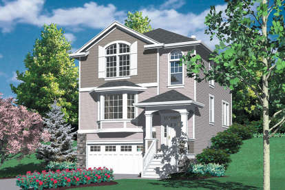 European House Plan #2559-00283 Elevation Photo