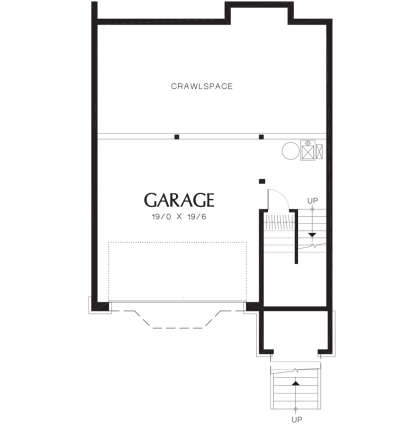 Drive Under Garage for House Plan #2559-00283