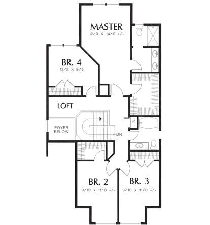 Second Floor for House Plan #2559-00284