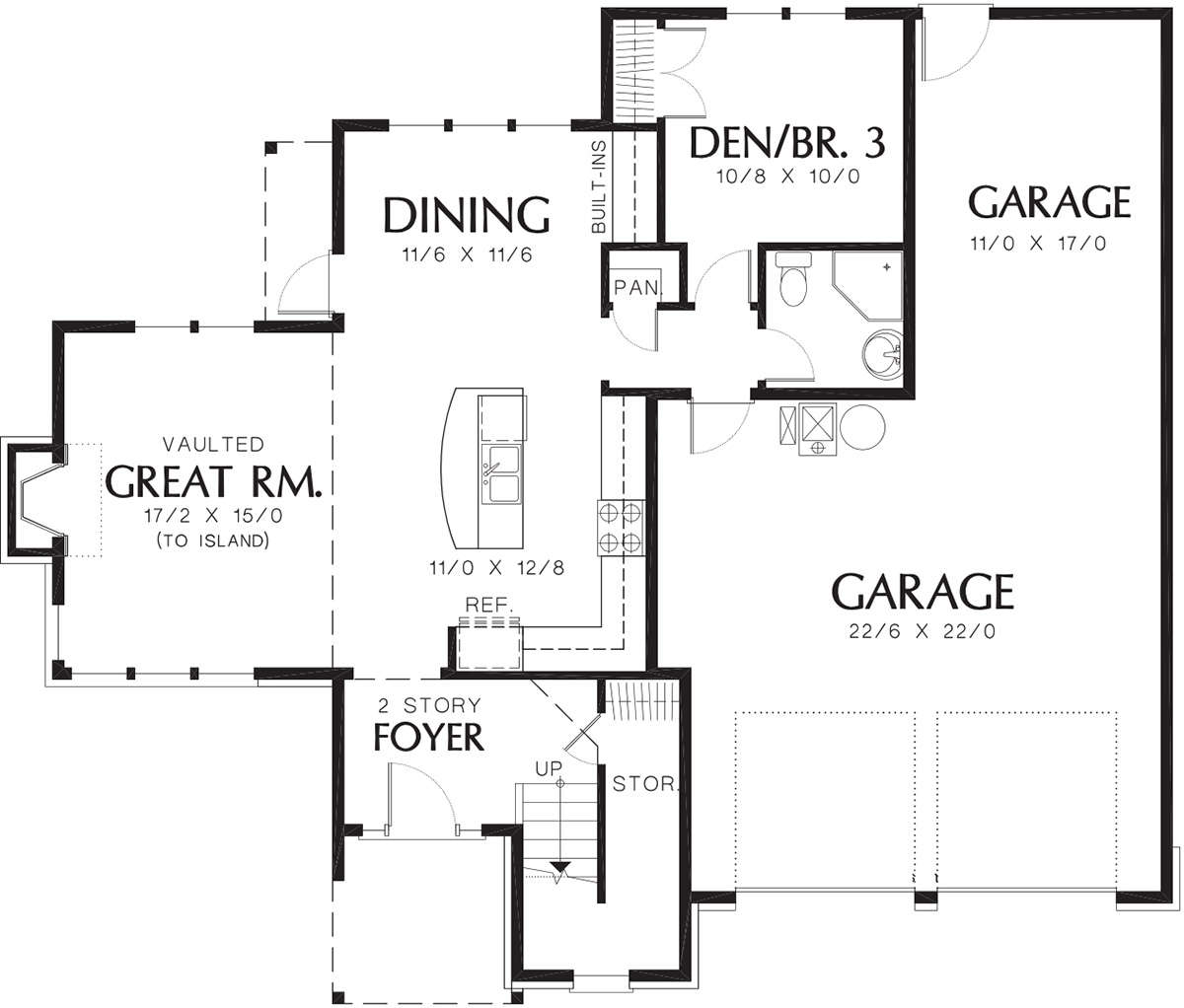 Main Floor  for House Plan #2559-00285