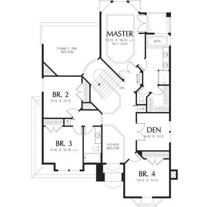 Second Floor for House Plan #2559-00287