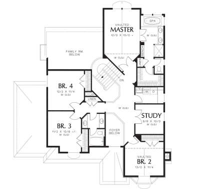 Second Floor for House Plan #2559-00288