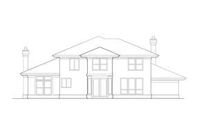 Contemporary House Plan #2559-00291 Elevation Photo