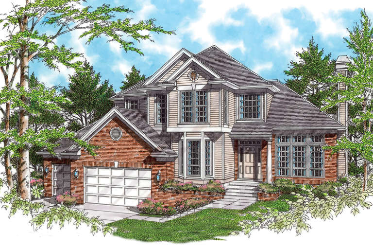 House Plan House Plan #12069 Front Elevation 