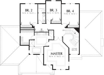 Second Floor for House Plan #2559-00292