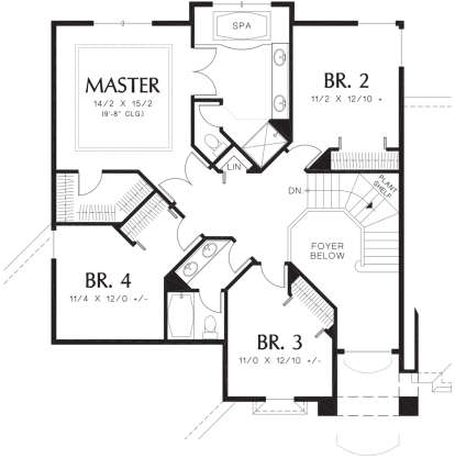 Second Floor for House Plan #2559-00293