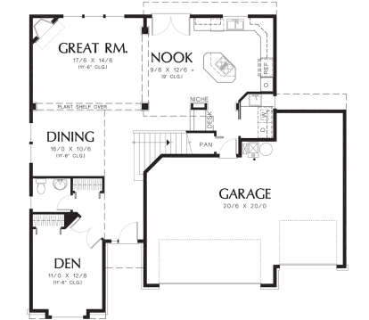 Main Floor  for House Plan #2559-00295