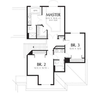 Second Floor for House Plan #2559-00295