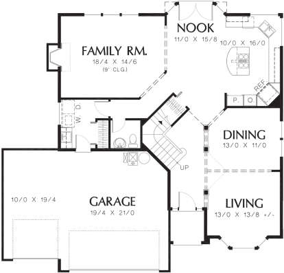 Main Floor  for House Plan #2559-00296