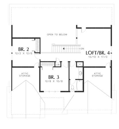 Floorplan 2 for House Plan #2559-00299