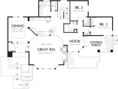 Main Floor for House Plan #2559-00301