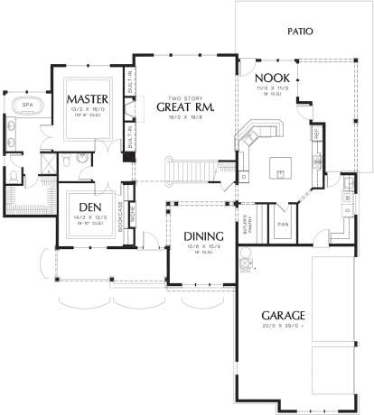 Main Floor for House Plan #2559-00303