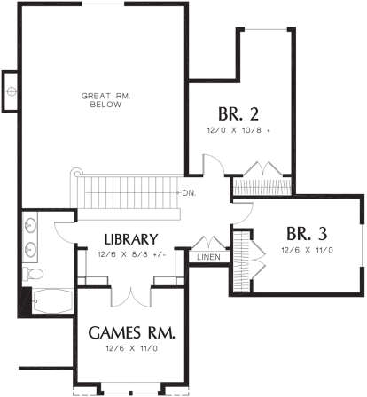 Second Floor for House Plan #2559-00303