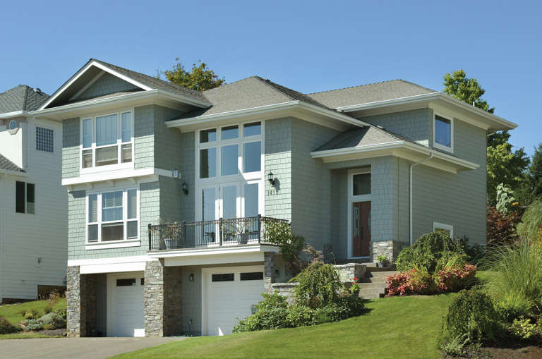 House Plan House Plan #12081 Front Side Elevation