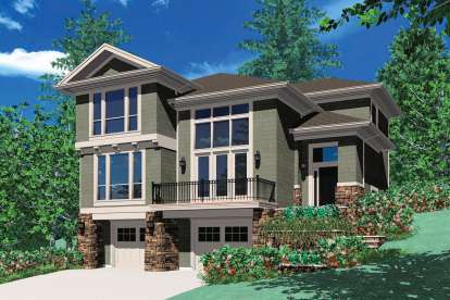 Contemporary House Plan #2559-00304 Elevation Photo