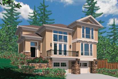 Contemporary House Plan #2559-00304 Elevation Photo