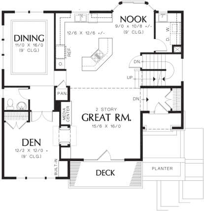 Main Floor for House Plan #2559-00304