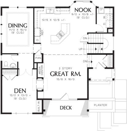 Main Floor for House Plan #2559-00305