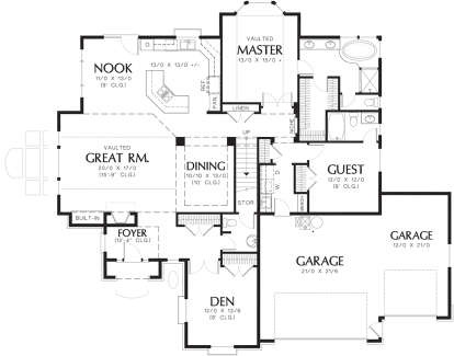 Main Floor for House Plan #2559-00306