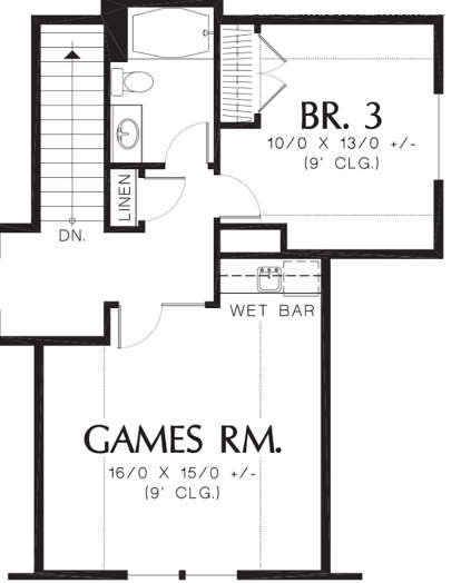Second Floor for House Plan #2559-00306