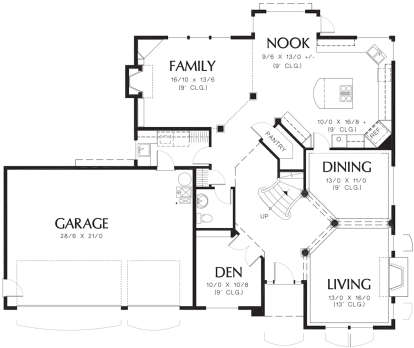 Main Floor for House Plan #2559-00307