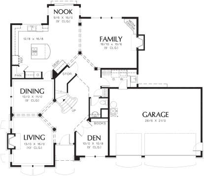 Main Floor for House Plan #2559-00308