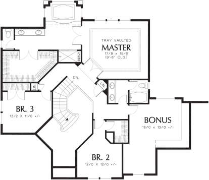 Second Floor for House Plan #2559-00308