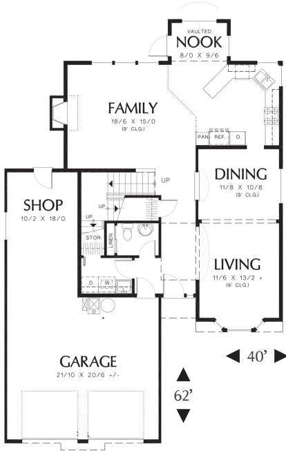 Main Floor for House Plan #2559-00312
